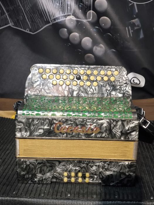Concertina linda em fã lá ré toda restaurada e afinada