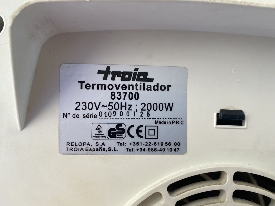 Termoventildor Troia