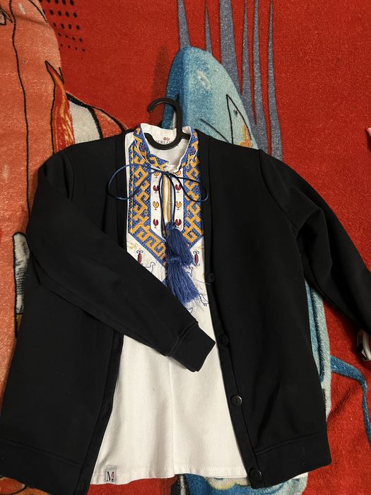 Вишиванка вишита сорочка «мережка» + кардиган в подарунок