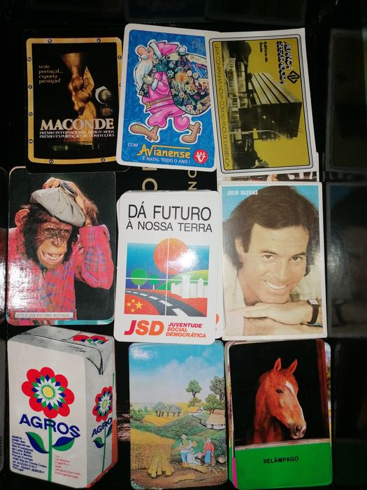 Calendários de bolso antigos décadas de 80 e 90