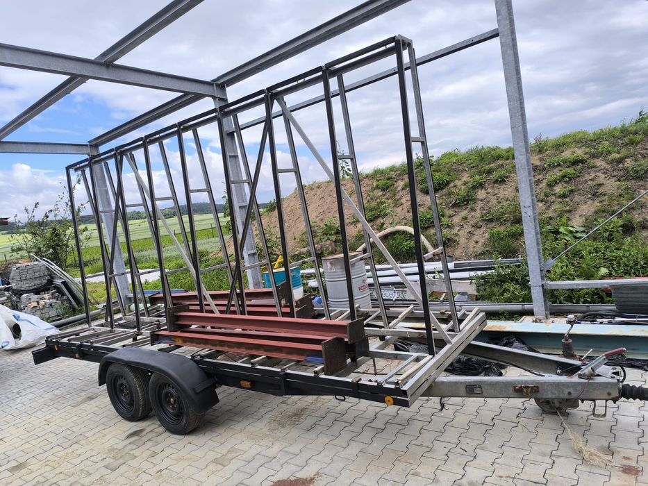 Przyczepka  2000kg DMC  pod transport okien i plyt | Hamowana | Niemiecka