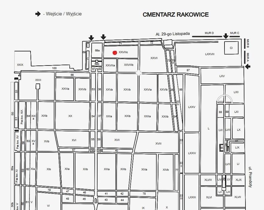 Cmentarz Rakowicki Kraków grób