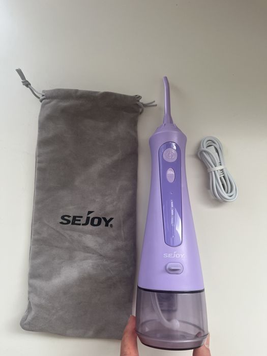 Irygator do zębów bezprzewodowy Sejoy | Fioletowy | Komplet z etui by
