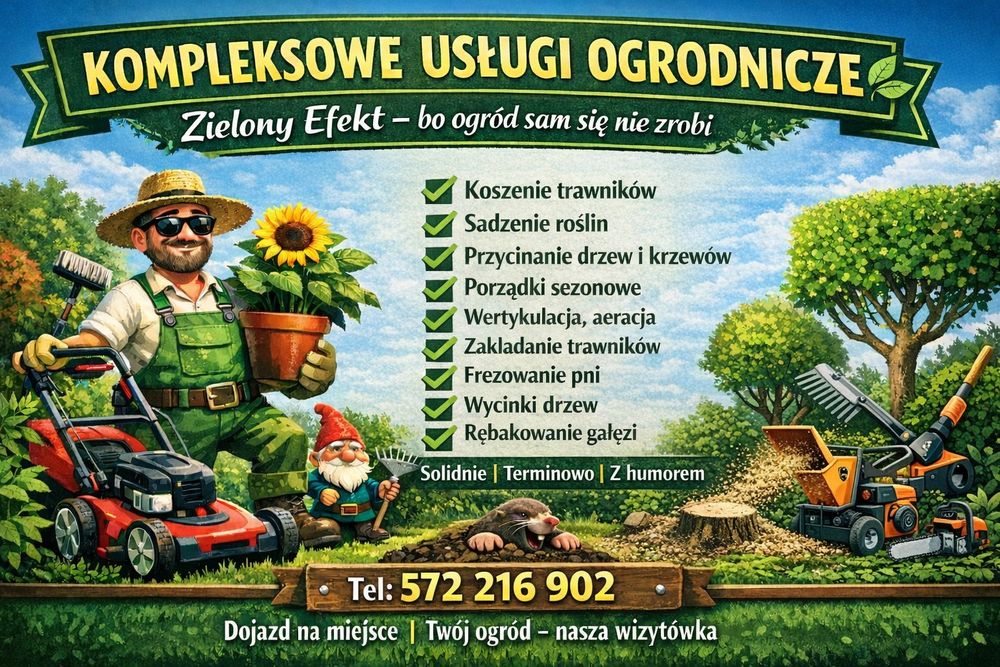 Trawnik Koszenie Wycinka Frezowanie