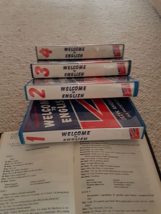 Telewizyjny kurs języka  angielskiego na kasetach vhs