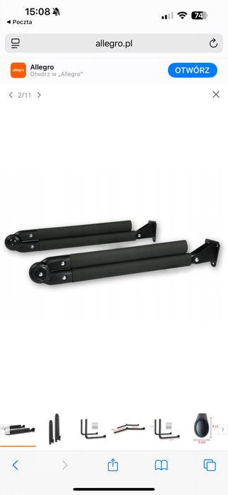 Uchwyt scienny na box, skladany idealny dla thule