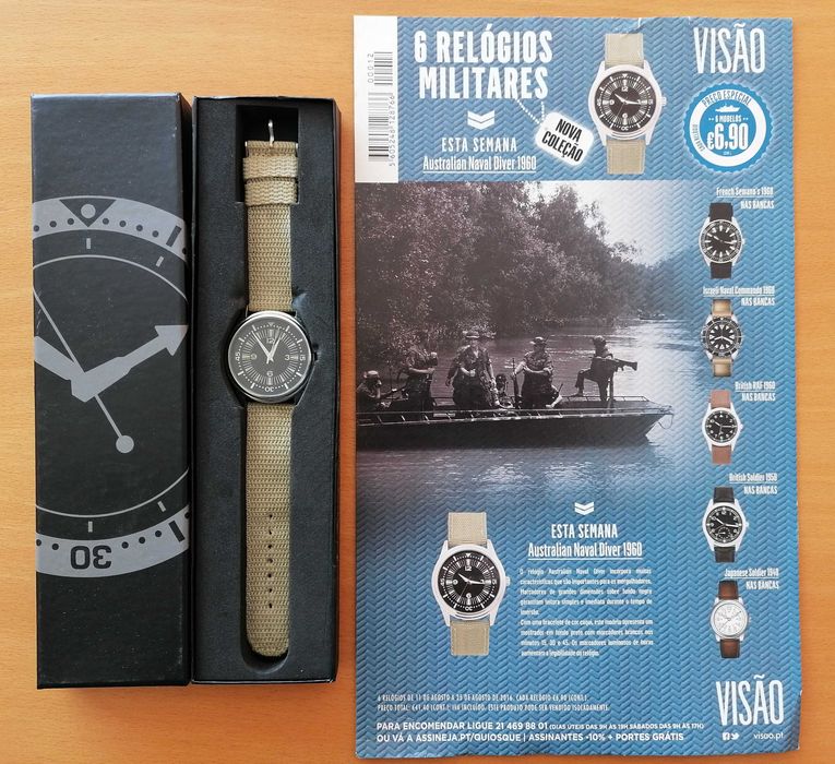 6 Relógios militares (coleção revista Visão)