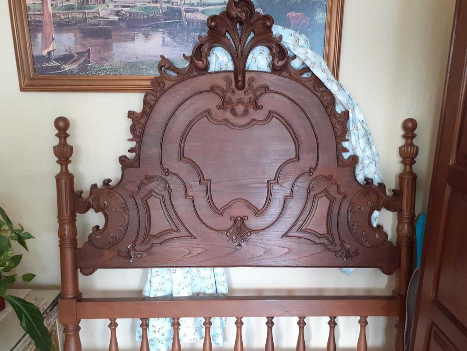 Mobília de Quarto rústica em castanho