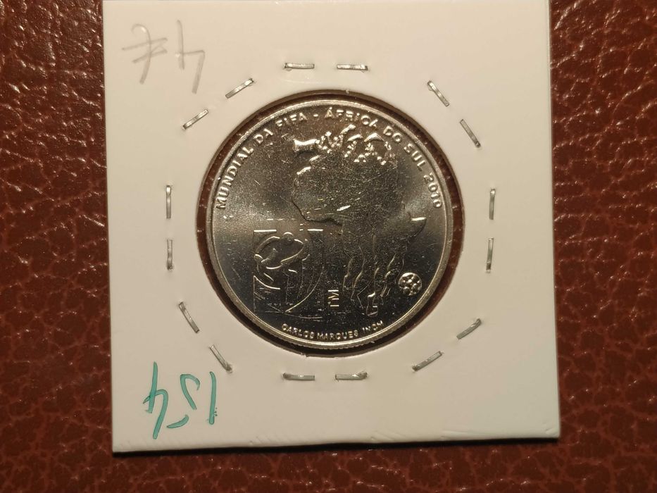 154 moeda Portuguesa de 2,50 euro de 2010 Mundial de África do Sul