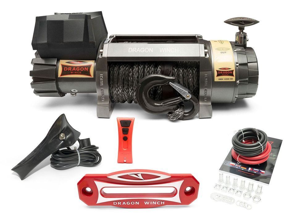 Wyciągarka Dragon Winch Highlander DWH 12000 HD lina syntetyczna 12V