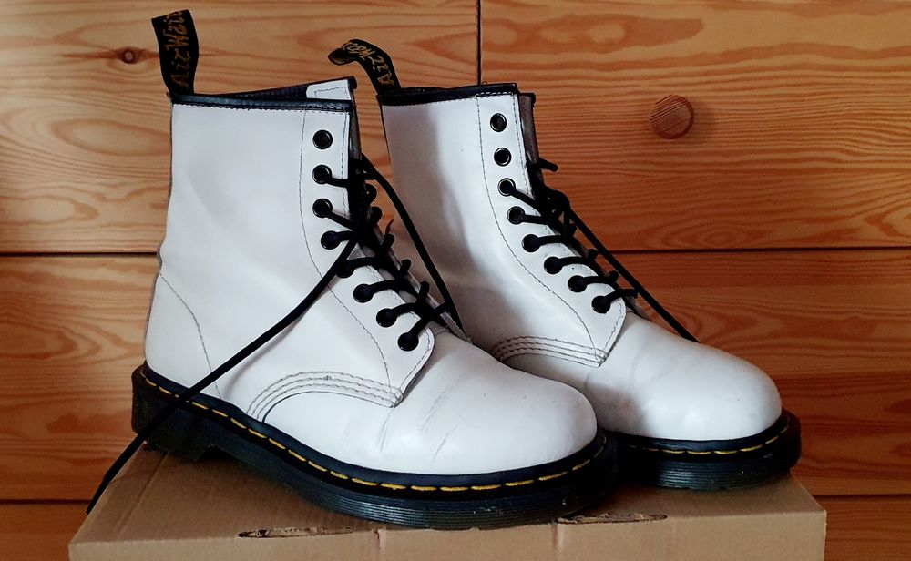 Dr Martens, glany, białe, 39