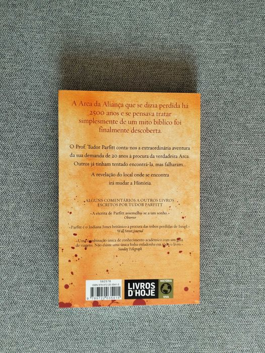 Livro "A arca perdida da aliança" de Tudor Parfitt