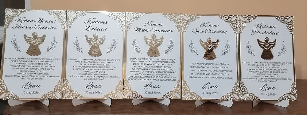 Podziękowania komunijne