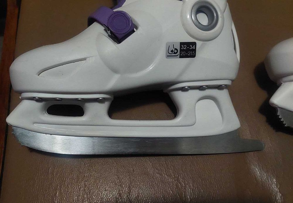 Ковзани дитячі розсувні OXELO EU32-34 PLAY 3 білі