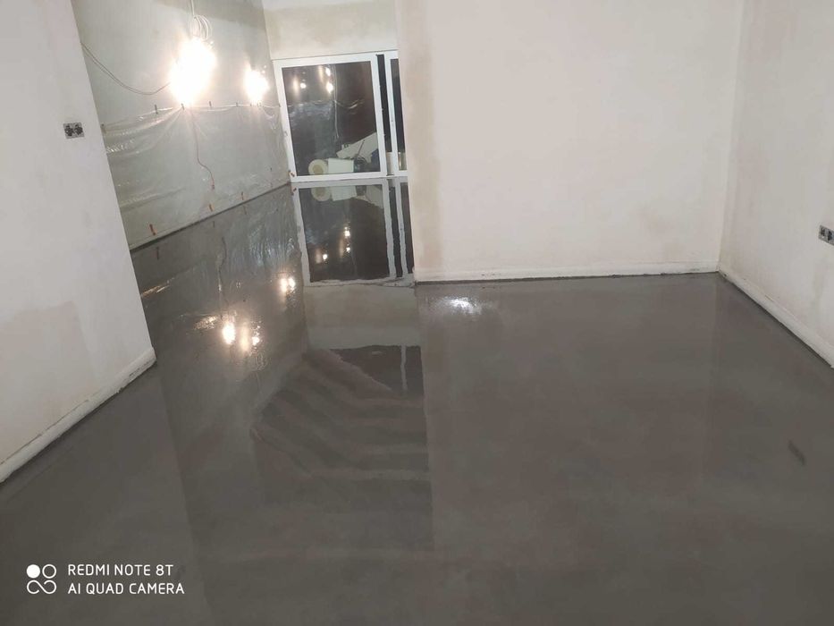 Utwardzony beton garaż zacierany na gładko impregnowany antypoślizgowy