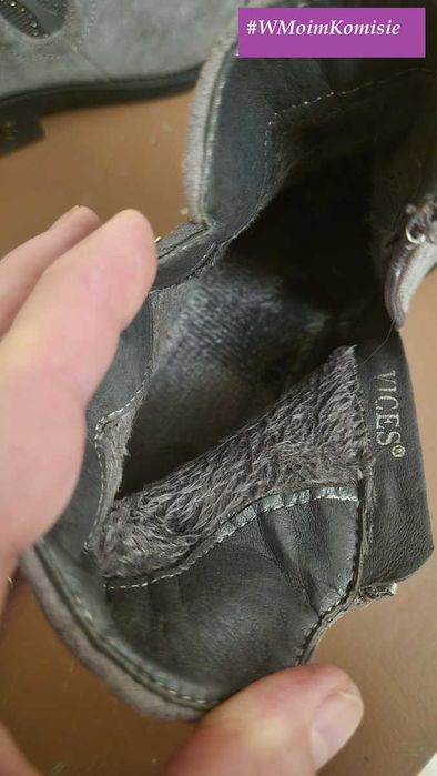 Wiosenno jesienne  eleganckie buty - botki  rozm 36-36.5