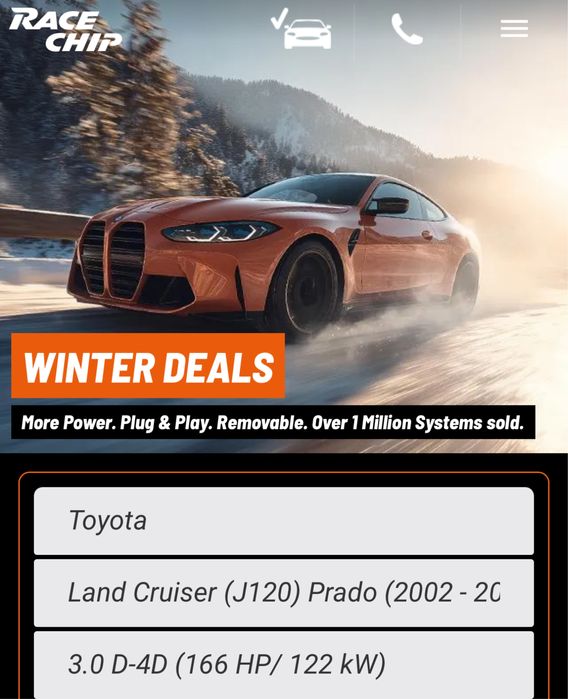 Chip potencia Toyota Land Cruiser J120