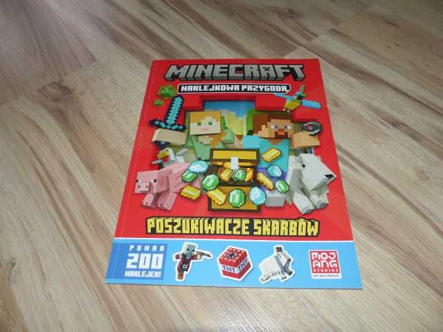 Minecraft. Naklejkowa przygoda. Poszukiwacze skarbów