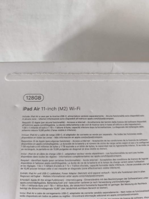 iPad Air M2 11" 0 ciclos