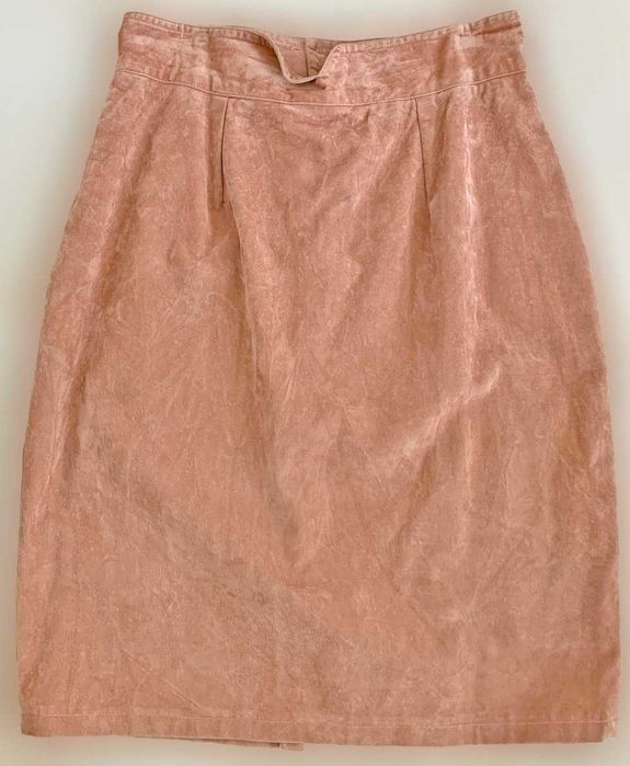 Mini-Saia em Camurça Rosa, Nova