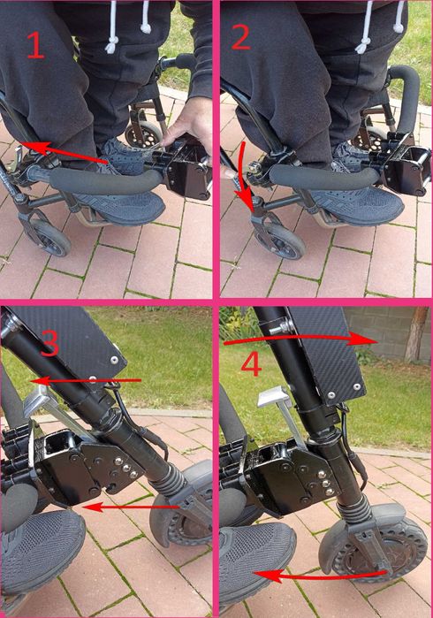 Електропривід, електроколесо для інвалідного візка