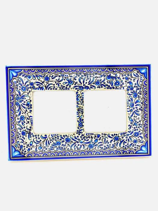 Moldura Dupla Artesanal Pintada à Mão