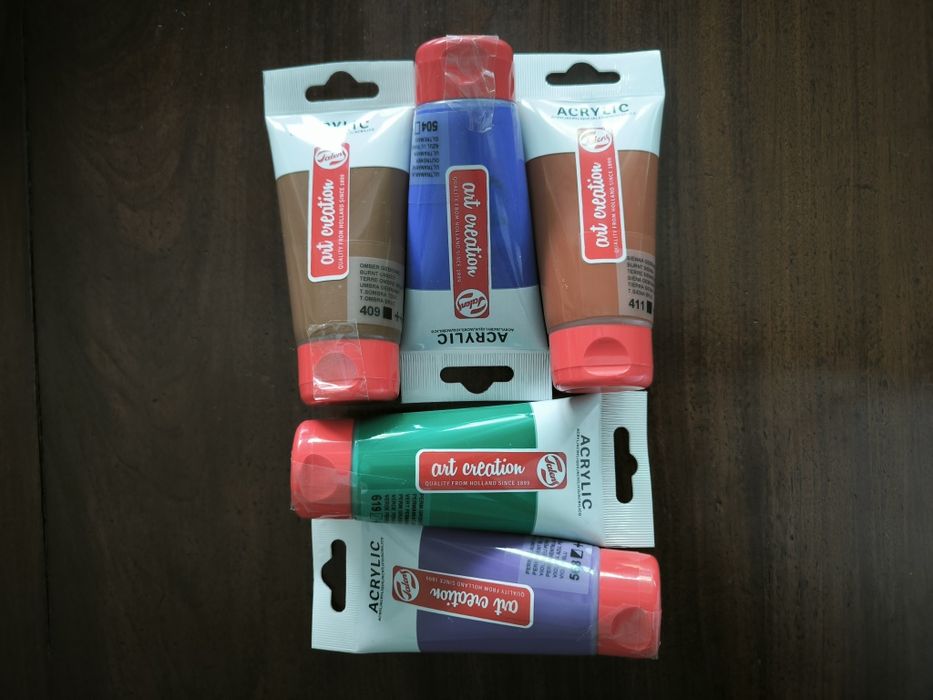 Tubos de tinta acrílica Talens/Liquitex (novo)