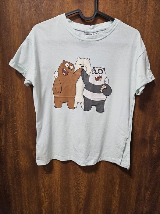 Błękitna koszulka z krótkim rękawem We bare bears