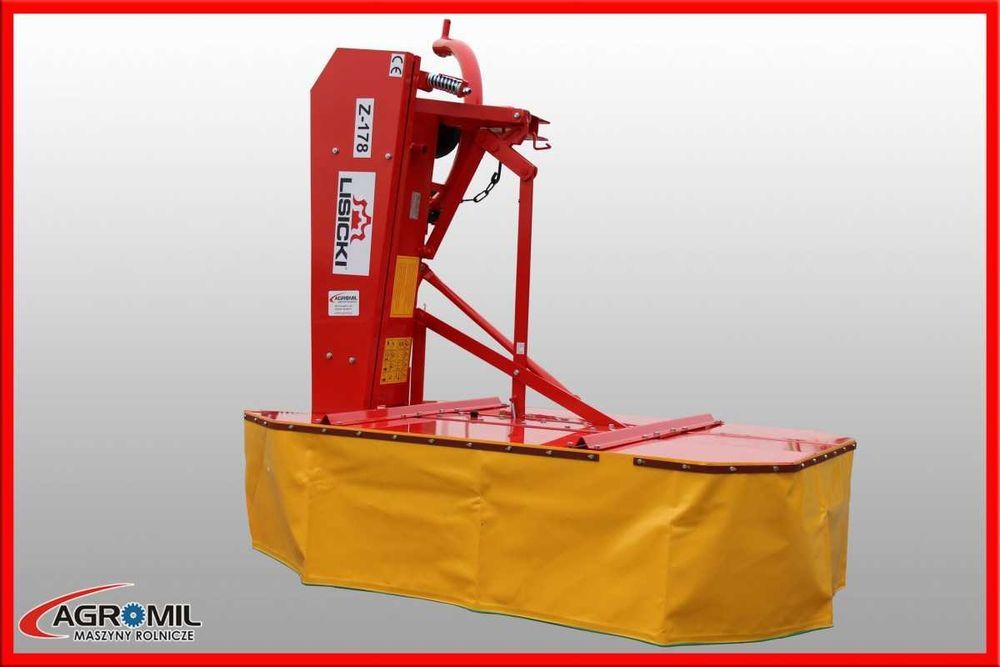 Kosiarka rotacyjna bębnowa z osłoną LISICKI 1,35 1,65 1,85 roztrząsacz