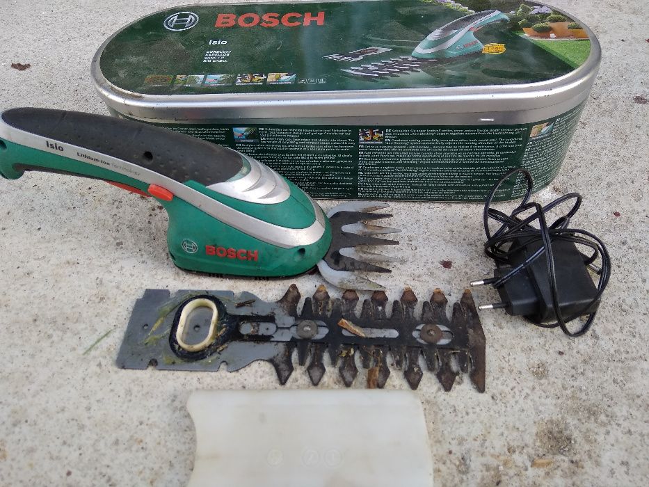 NOŻYCE ISIO 3 BOSCH + 2 NOŻE do trawy i krzewów