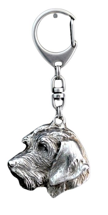 Jamnik szorstkowłosy II brelok posrebrzany Art-Dog