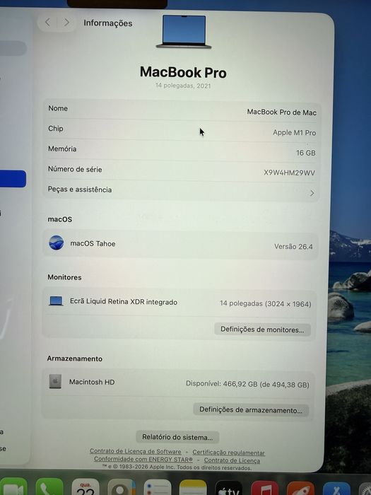 Apple Macbook M1 Pro 14” 2021