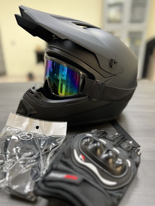 +3 Прдарунки Шлеми для Мотокросс Квадроцикл Вело Спорт DOT