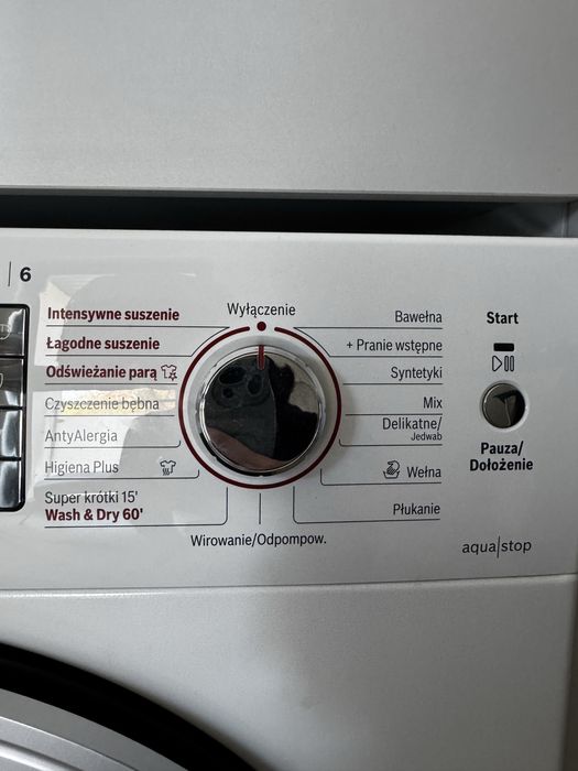 Bosch Serie 6 WVH28420PL pralka suszarka działa idealnie