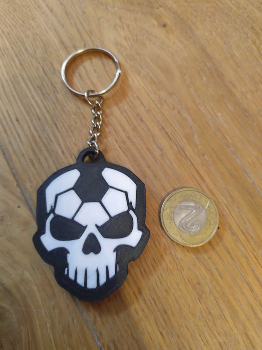 Breloczek bryloczek do kluczy czaszka czacha Punisher Call of Duty hex miód