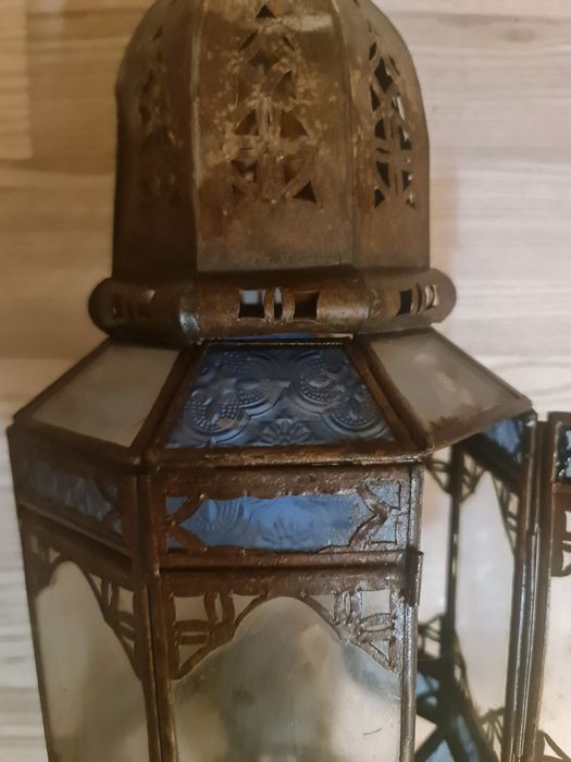 lanterna marroquina / arandela de parede estilo árabe