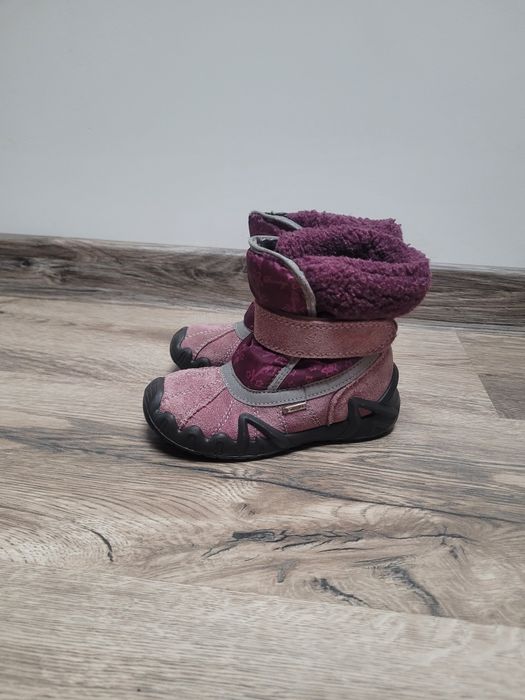 Gore tex buty zimowe na rzepy ocieplane