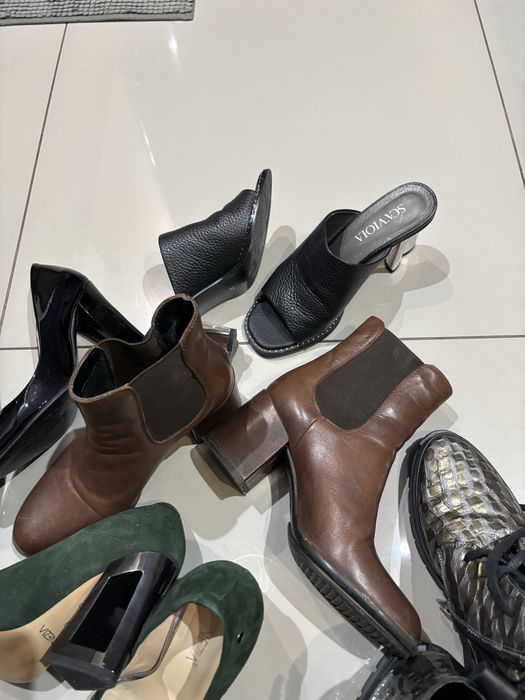 Buty urzuwane skórzane