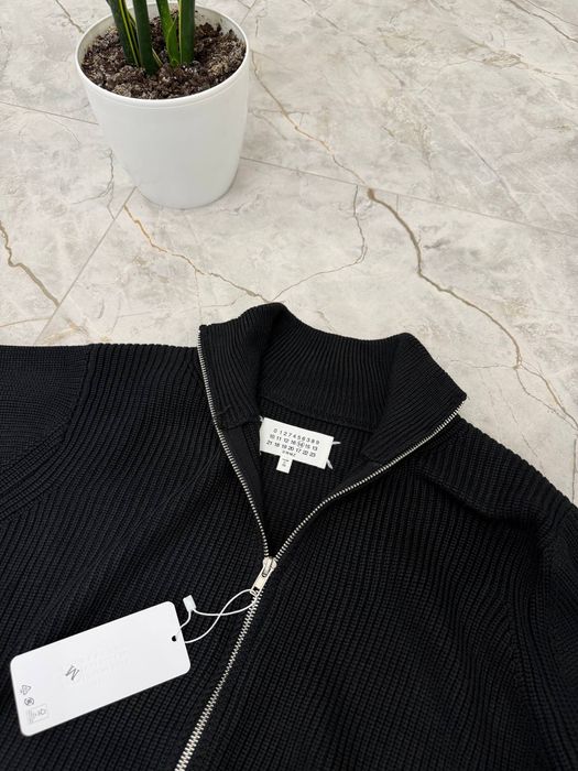 Кофта Maison Margiela в’язана чорна чоловіча S–L + подарунок