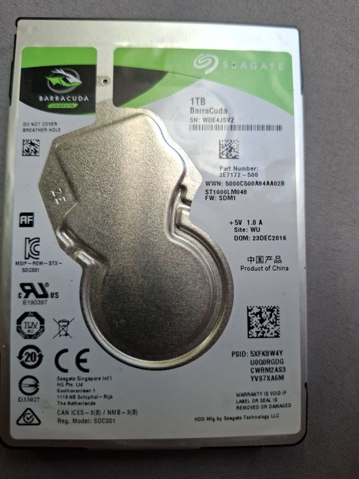 Dysk twardy 1TB seagate barracuda