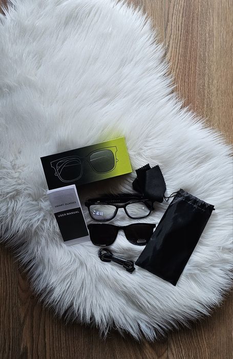 Nowe inteligentne okulary smart przeciwsłoneczne UV bluetooth GS-05