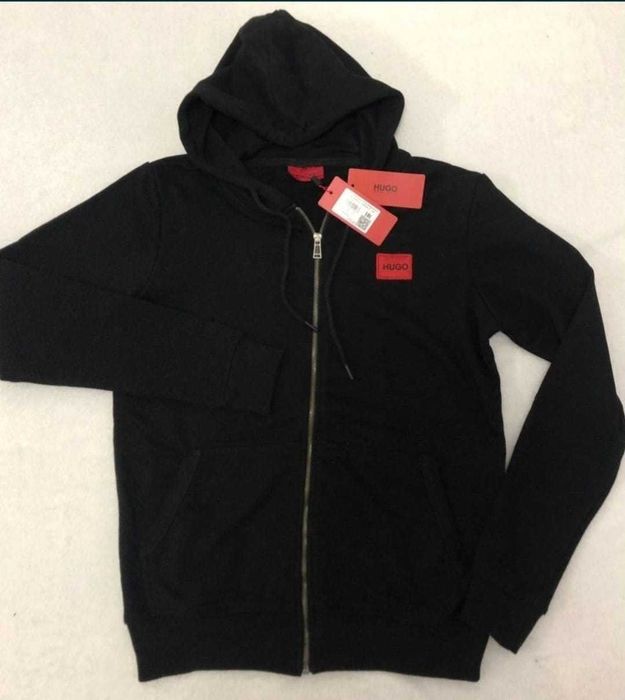 komplet dres Hugo Boss bluza spodnie czarny granat premium
