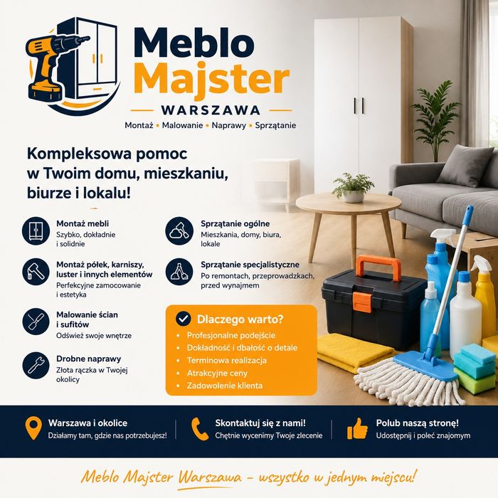 | Składanie Mebli | Malowanie | Drobne Naprawy