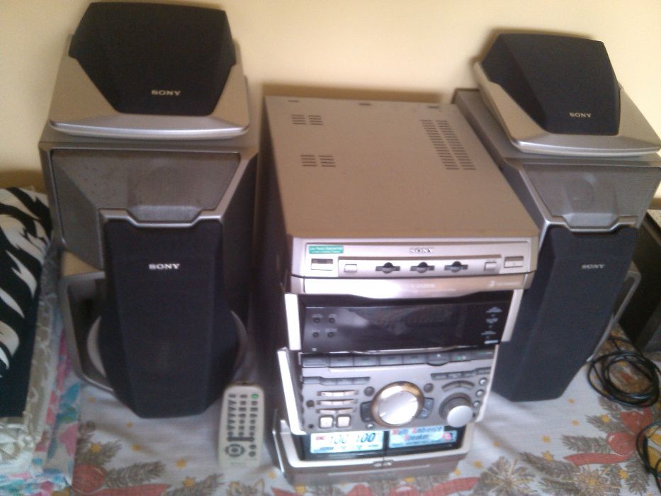 wieża SONY RXD8S, radio RDS, 3xCD