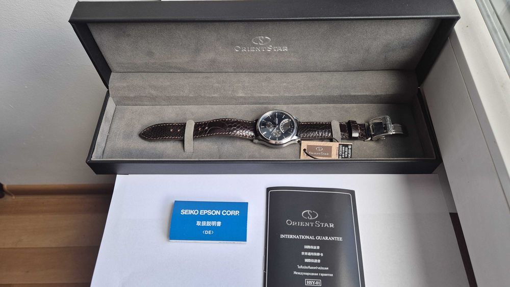 Orient Star Retrograde - Wysoki model - Pełen zestaw - Automat !!!