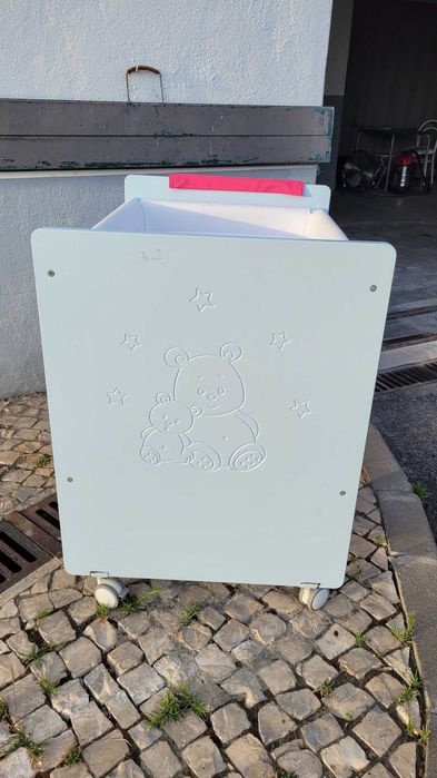 Mini Berço Bebé azul