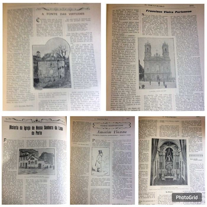 Um pouco da história do Porto. O TRIPEIRO. Ano completo de 1909