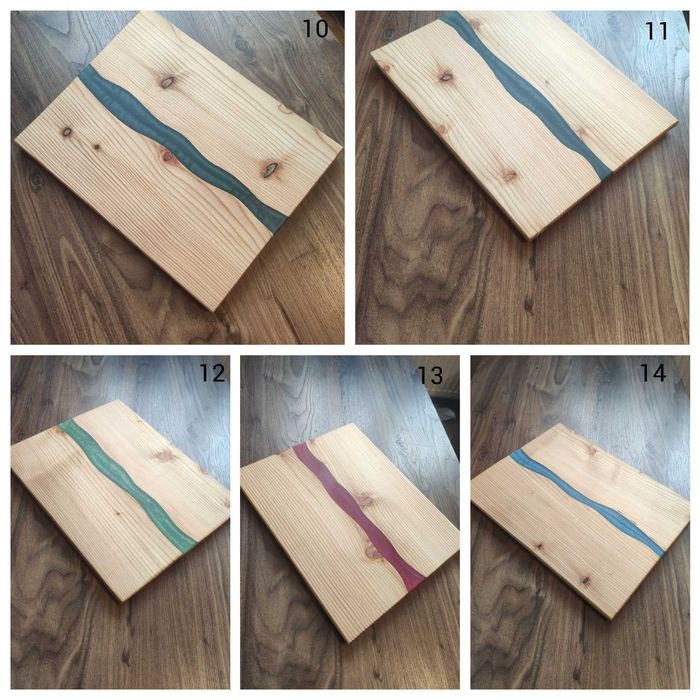 Deska do serwowania z żywicą