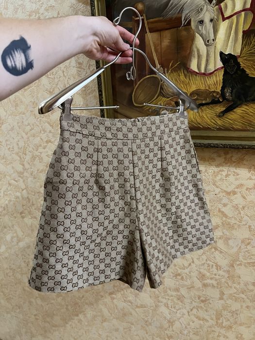 женские класические шорты gucci monogram