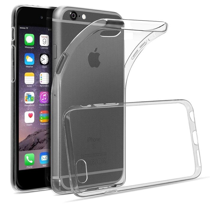 Capa de silicone transparente para iPhone 6 e 6s